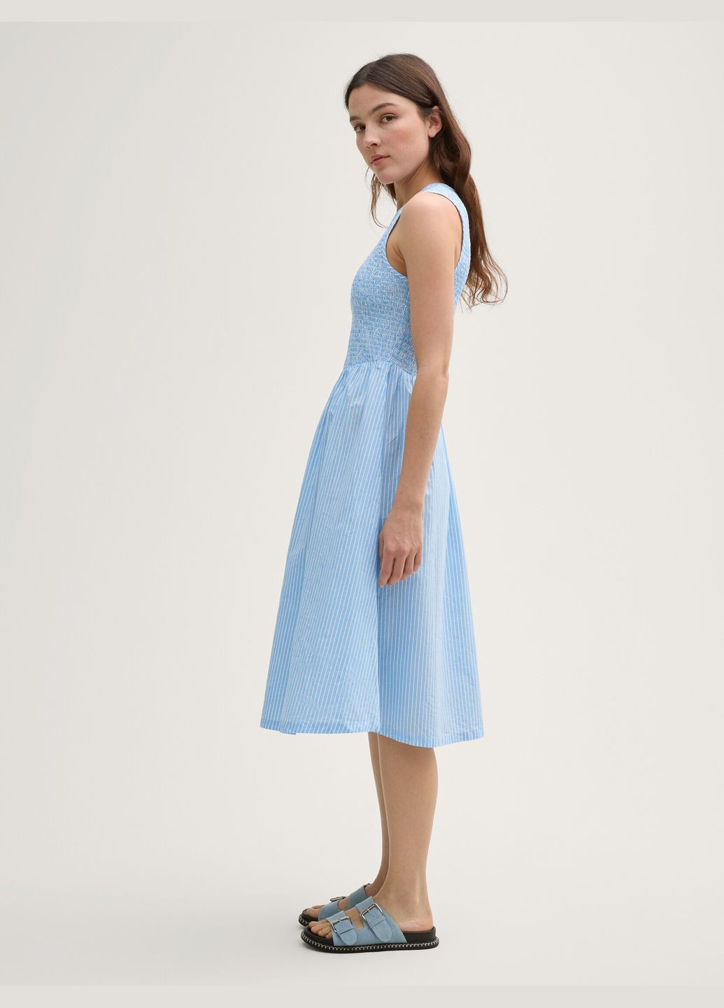 Голубое платье Tom Tailor однотонное