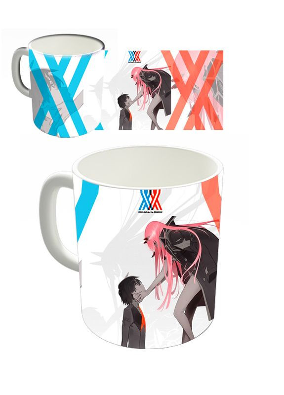 Чашка белая аниме Милый во Франксе Зеро Ту (z0765) No Brand (327007355)