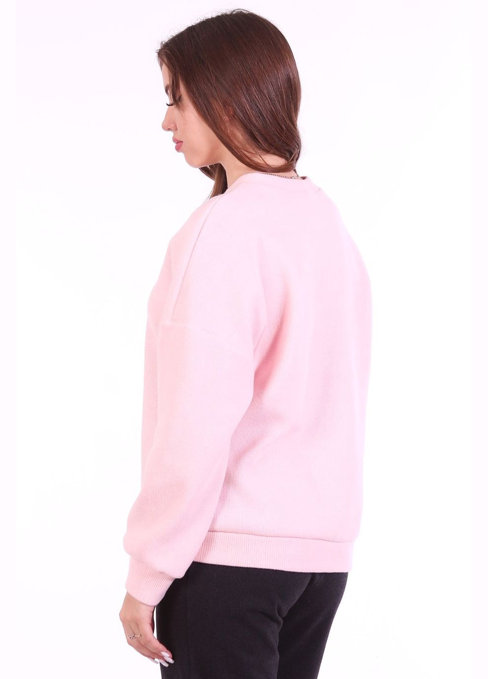 Персиковий світшот жіночий 017 ангора в'язка персиковий Актуаль (314941143)