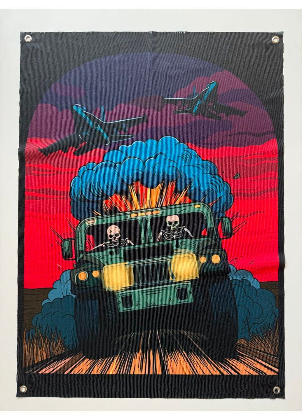 Банер "Під обстрілом" 600х900 мм No Brand (317404874)