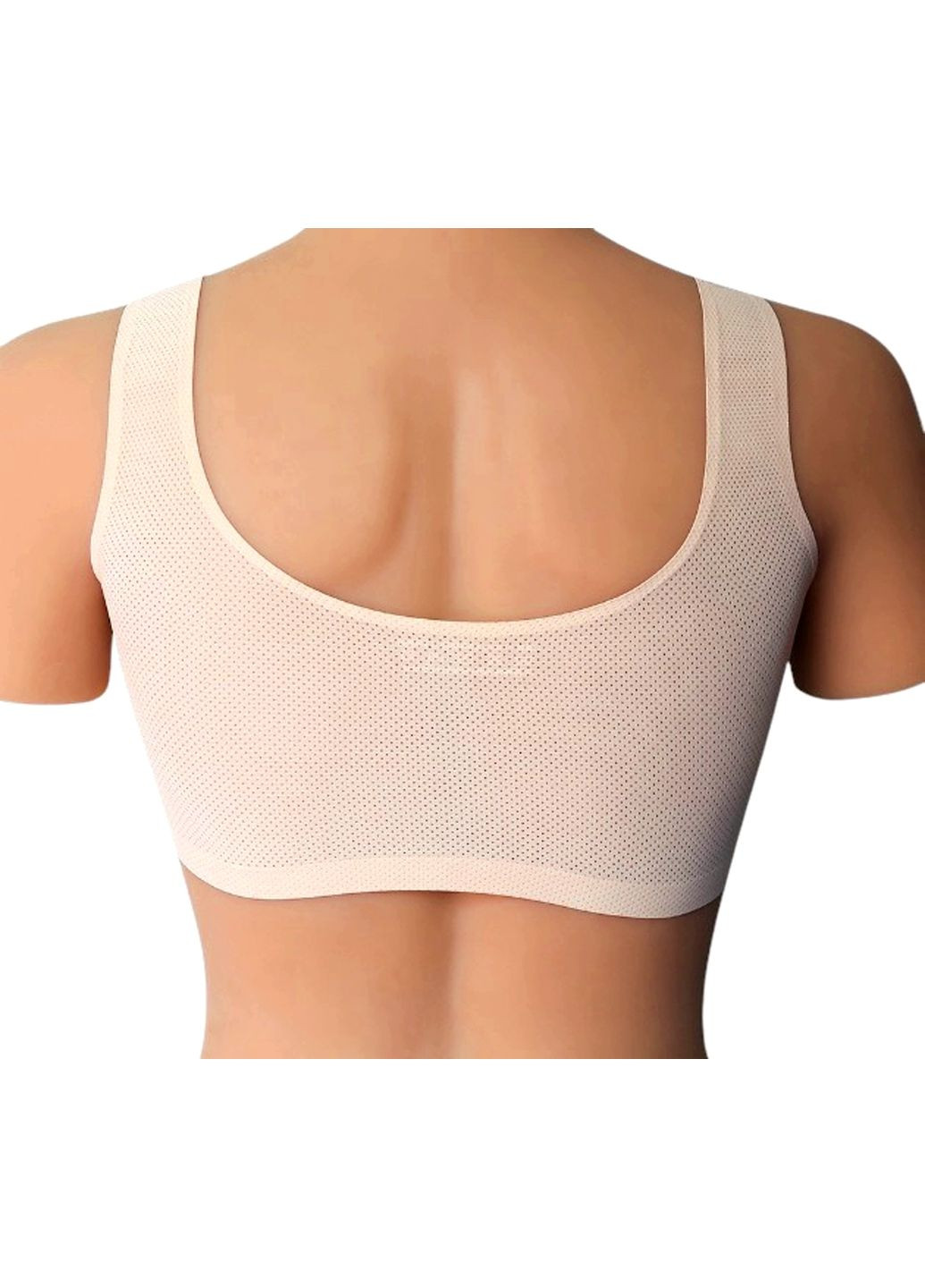 Протезы молочной железы силиконовые 380 г*2шт + бюстгальтер-топ после мастэктомии L чашка C No Brand 8233 (329445578)