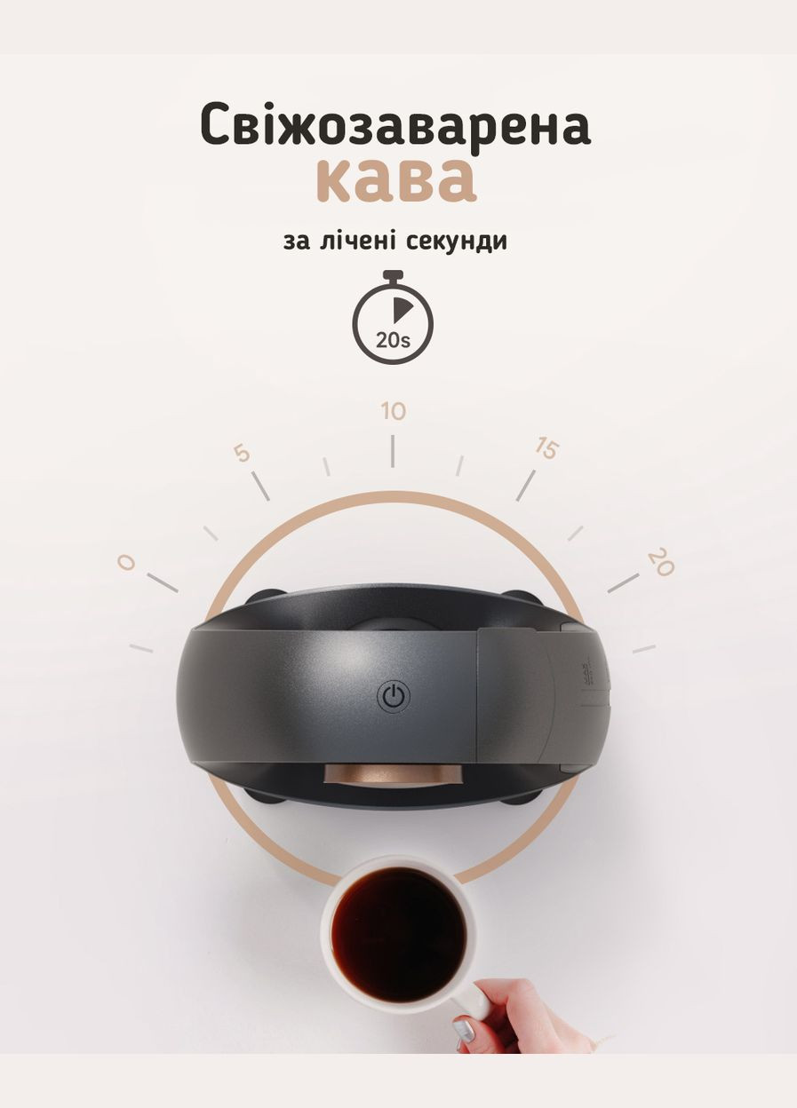 Кофеварка MiniQ Coffee Machine Black iCafilas (303620982)