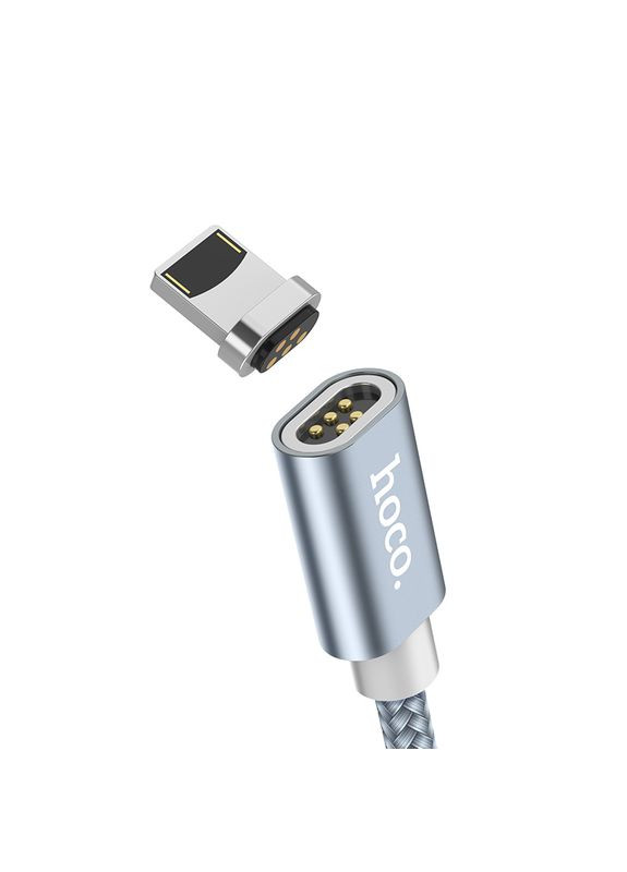 USB кабель магнитный U40A 1m Lightning серый Hoco (268218247)