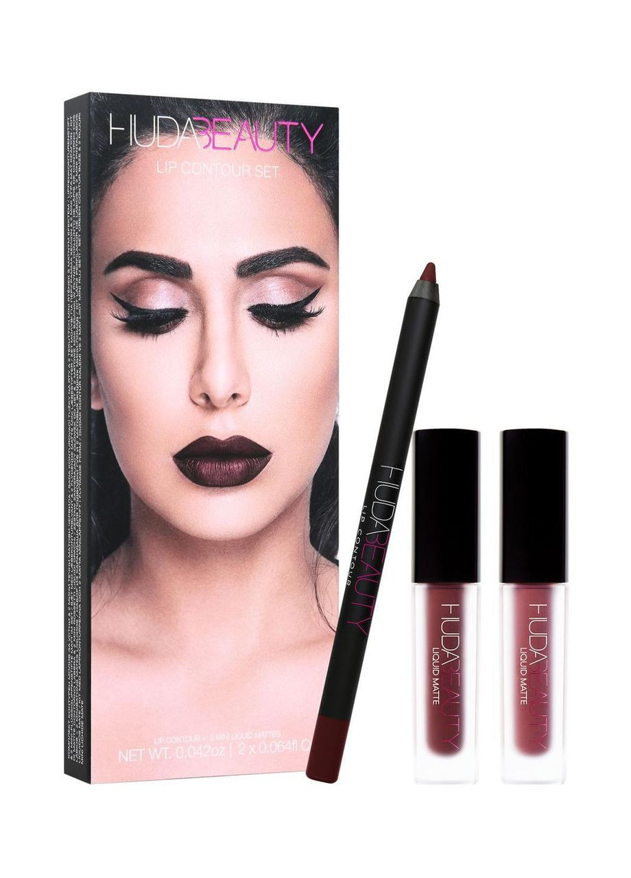 Набор для губ Lip Contour Set Карандаш (1,2 г) Помада (2х1,9мл) Huda Beauty (327369726)