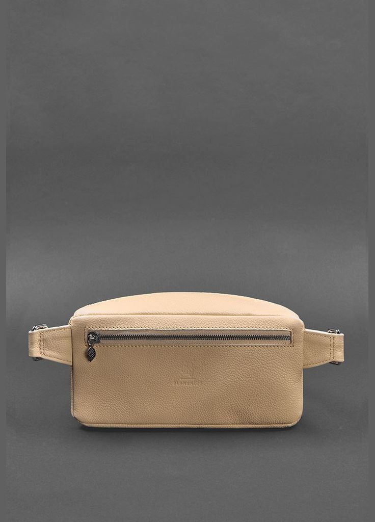 Шкіряна жіноча сумка на пояс Spirit світло-бежева (A-026285) BlankNote поясна сумка (327874327)