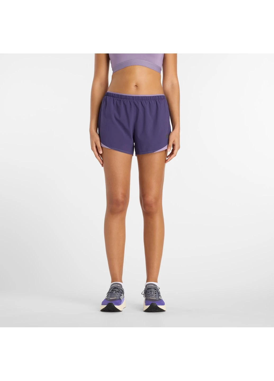 Жіночі фіолетові шорти RC Essentials Short 3'' 40 (L) (WB61J868BOY) New Balance WB61J868 (392841874)