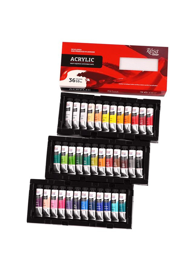 Набор акриловых матовых красок Studio 36 цветов по 10 мл (9074776) Rosa (342121648)