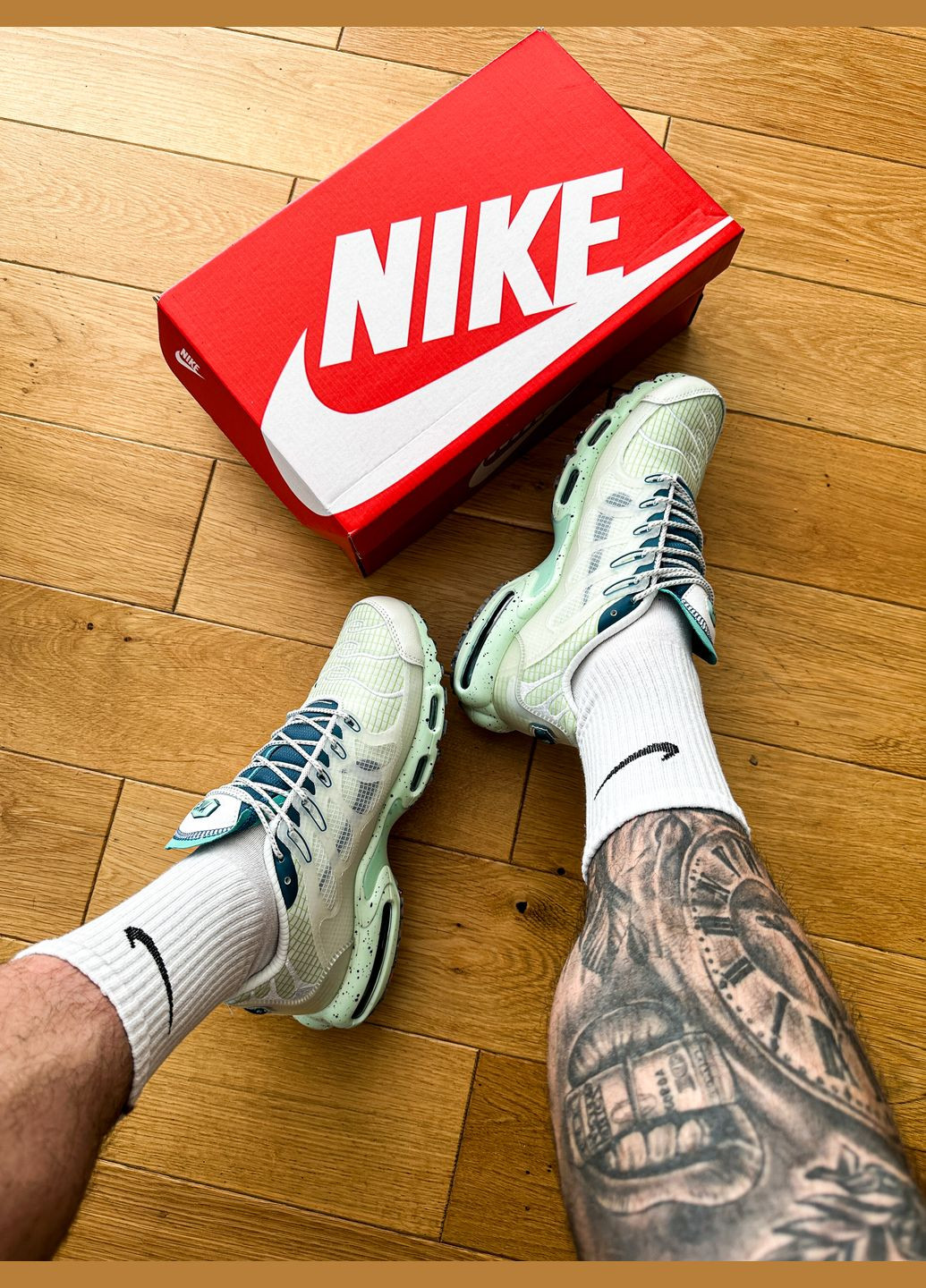 Білі Осінні кросівки чоловічі nike air max tn plus terrascape white | найк аір макс тн плюс білі No Brand