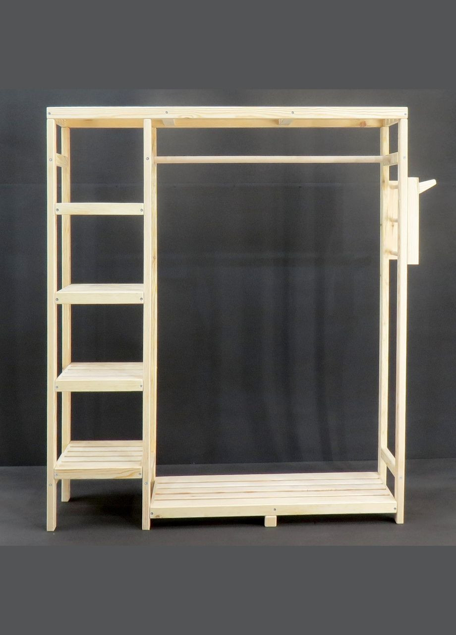 Стійка вішалка для одягу з дерева Софія 123 бланже (СВГ-120401) No Brand (328080948)