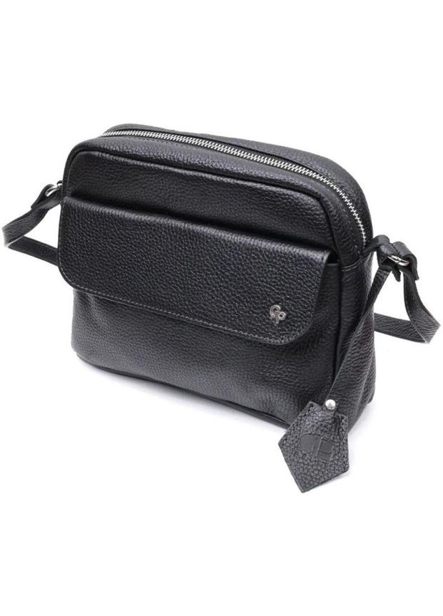 Сумка планшет через плечо женская из натуральной кожи маленькая Черный 38108 Grande Pelle (355245427)