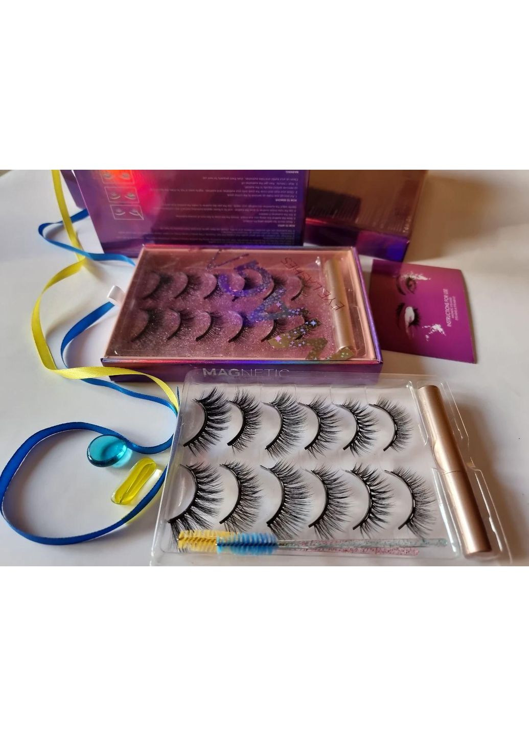 Набір Багаторазові вії 6 пар + магнітна підводка Альтернатива нарощуванню Magnetic Lashes (366668489)