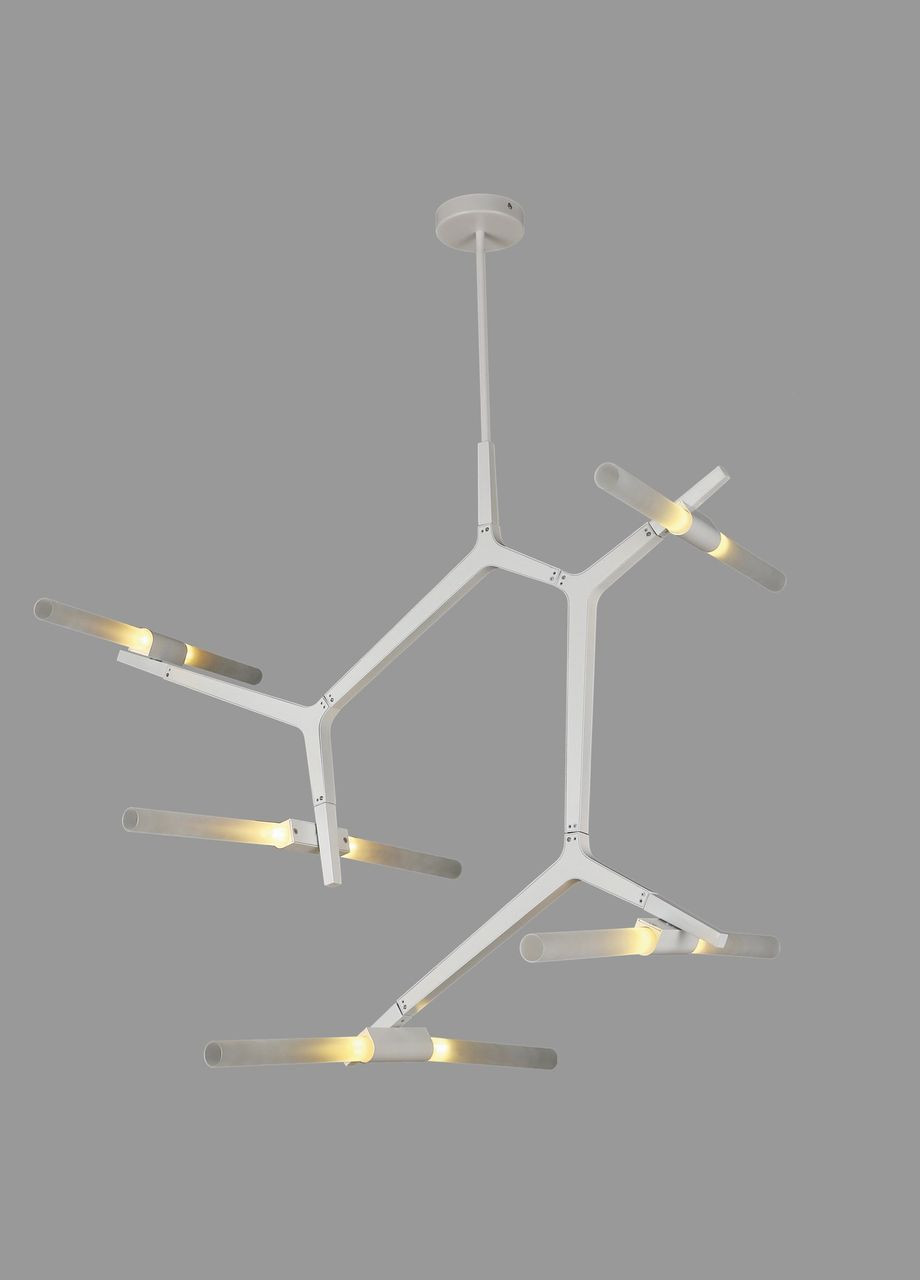 Біла сучасна люстра на 10 ламп "Bulb" (56-LPR189-10 WH) No Brand (370069613)