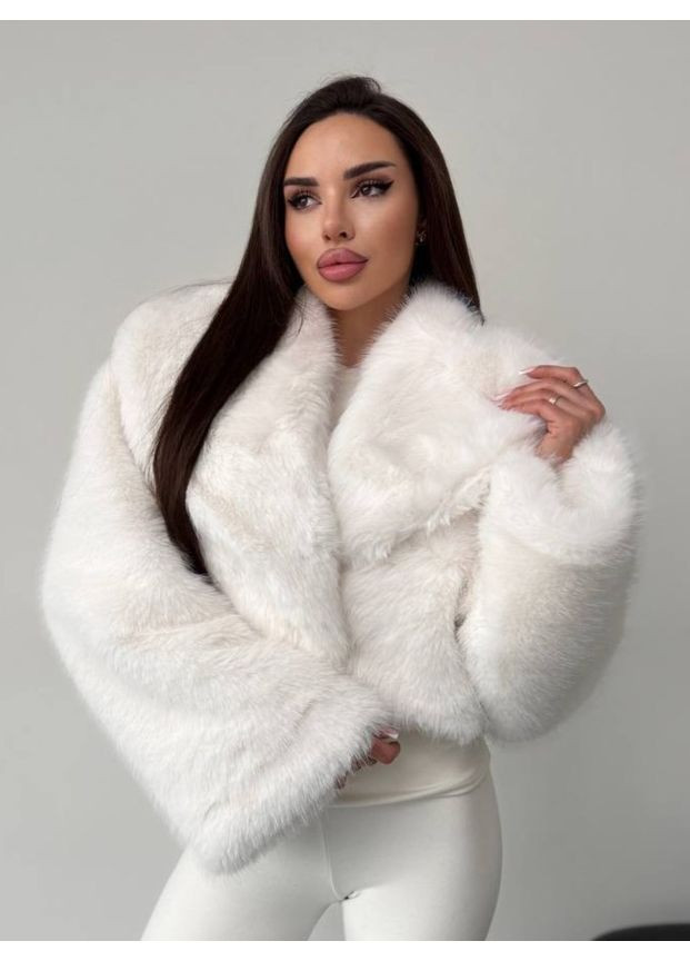 Укороченная шуба из меха из шерсти и ангоры ❄️❄️❄️ Україна (369563134)