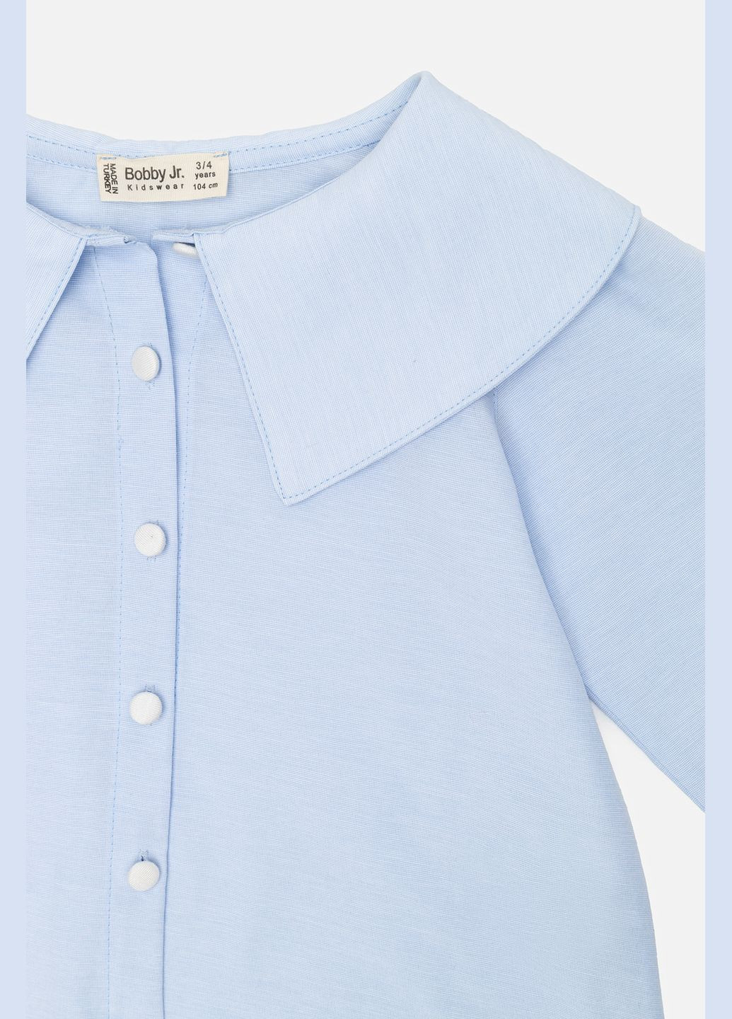 Блуза з довгим рукавом для дівчинки колір блакитний ЦБ-00243482 Bobby (292251945)