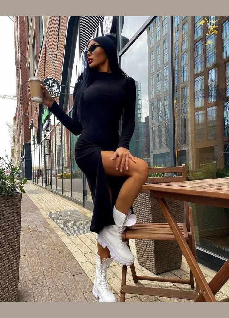 Чорна повсякденний, кежуал, джинсова сукня жіноча Україна однотонна