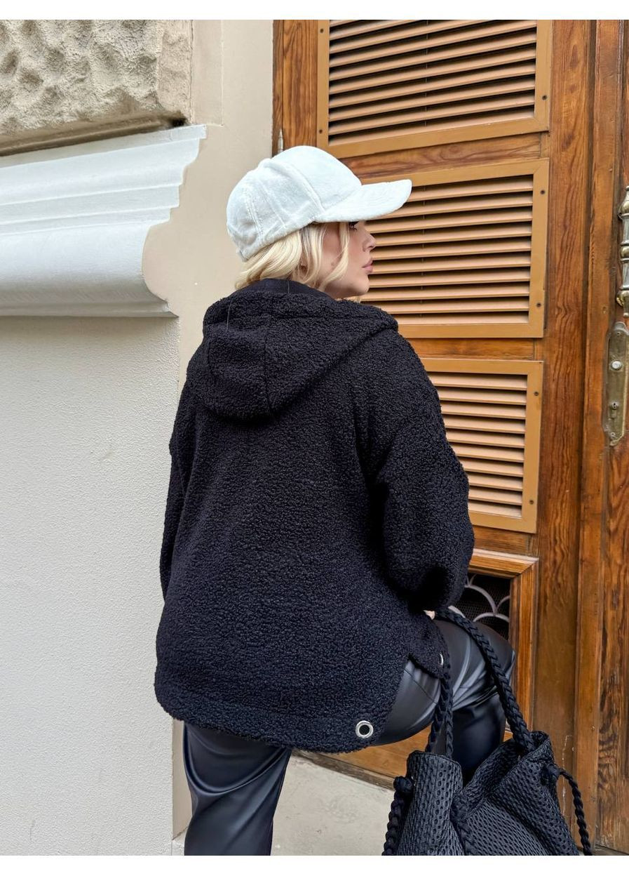 Женский бомбер-шубка из эко-меха на флисе Osoblyva (364825532)