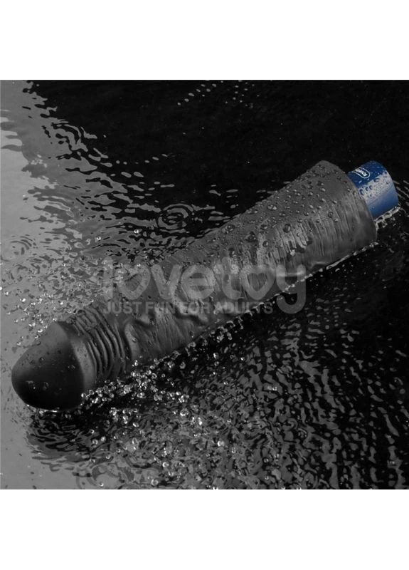Вибратор мультискоростной Real Softee Rechargeable Vibrating Dildo Black 9.5 Lovetoy (381045372)