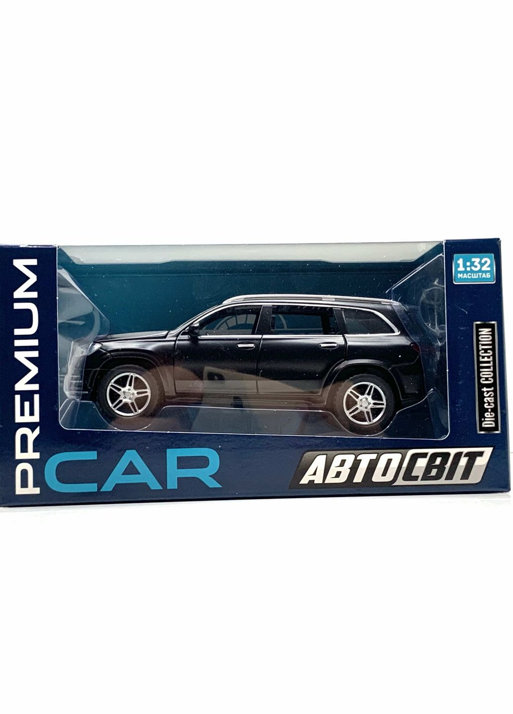 Машина Автосвіт Mercedes gls інерційна відчиняються двері капот багажник 17см Чорна (AP-1813) No Brand (302215350)