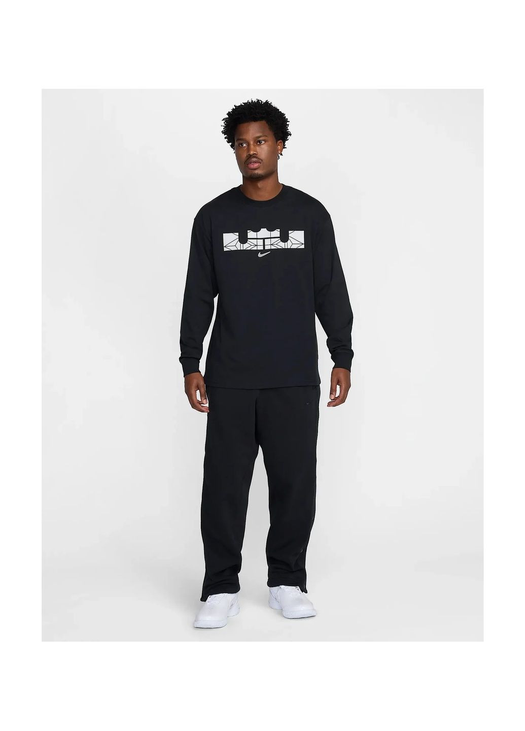 Чорна футболка чоловіча lebron max90 black Nike