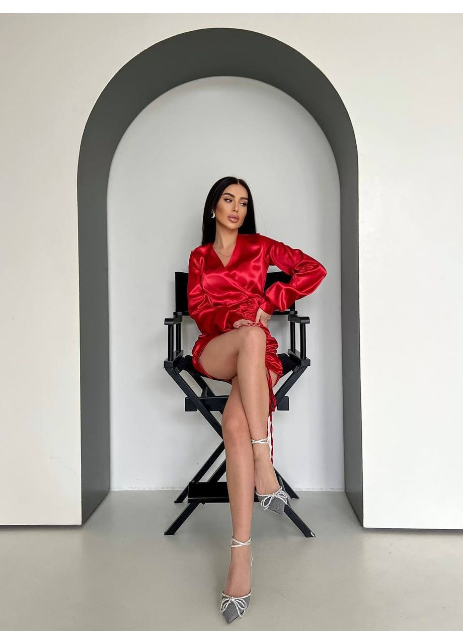 Червона святковий, вечірня, кежуал жіноча сукня святкова Style Point однотонна