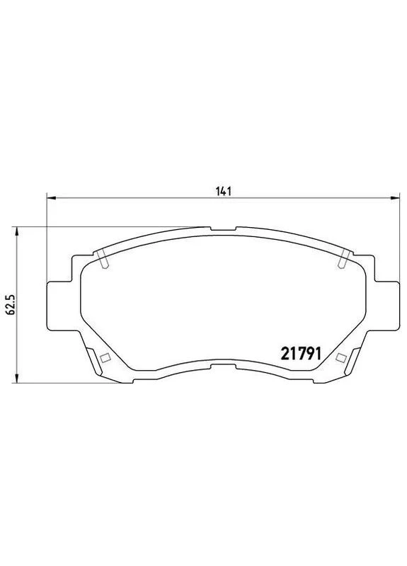 Тормозные колодки дисковые Brembo (365243649)