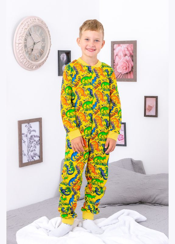 Жовта комбінезон-спальник для хлопчика (p-11885) Носи своє