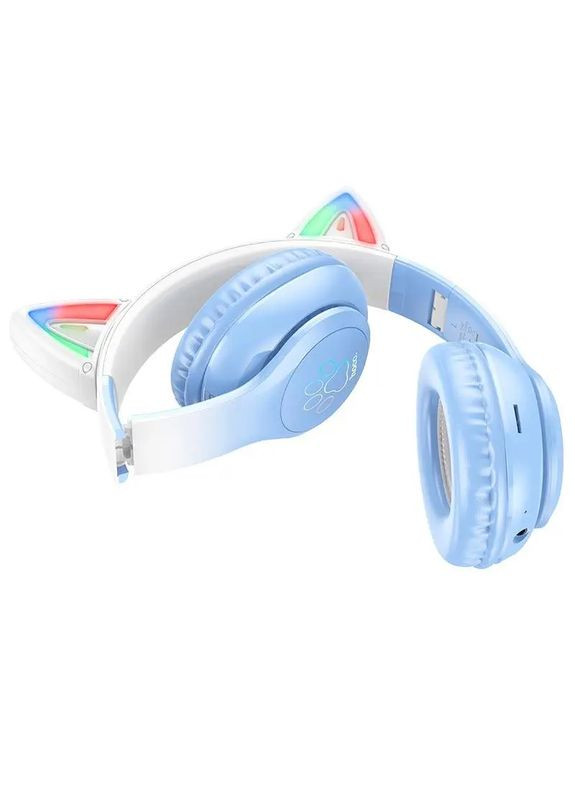 Наушники беспроводные Cat ears BT headphones W42 |BT5.3, AUX/TF, 10h| crystal Hoco (371632211)