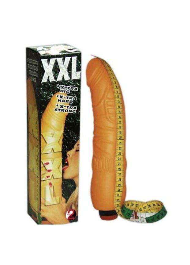 НОВИНКА ! Немного изогнутый большой упругий вибратор ХХL, немного изогнутый No Brand (302673767)