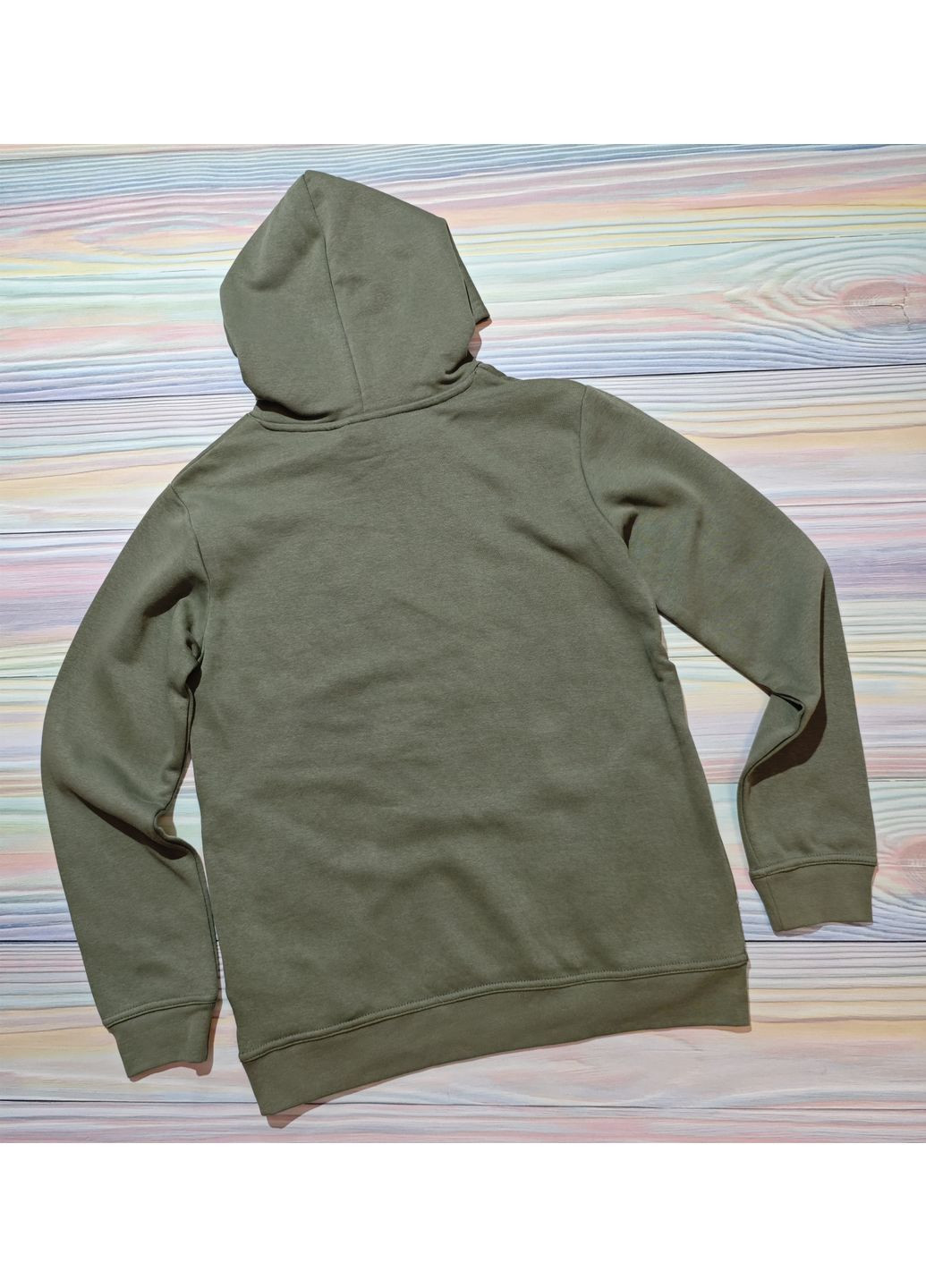 Підліткове худі для хлопчика утеплене 14 років 164 Хакі Gemo (369653334)