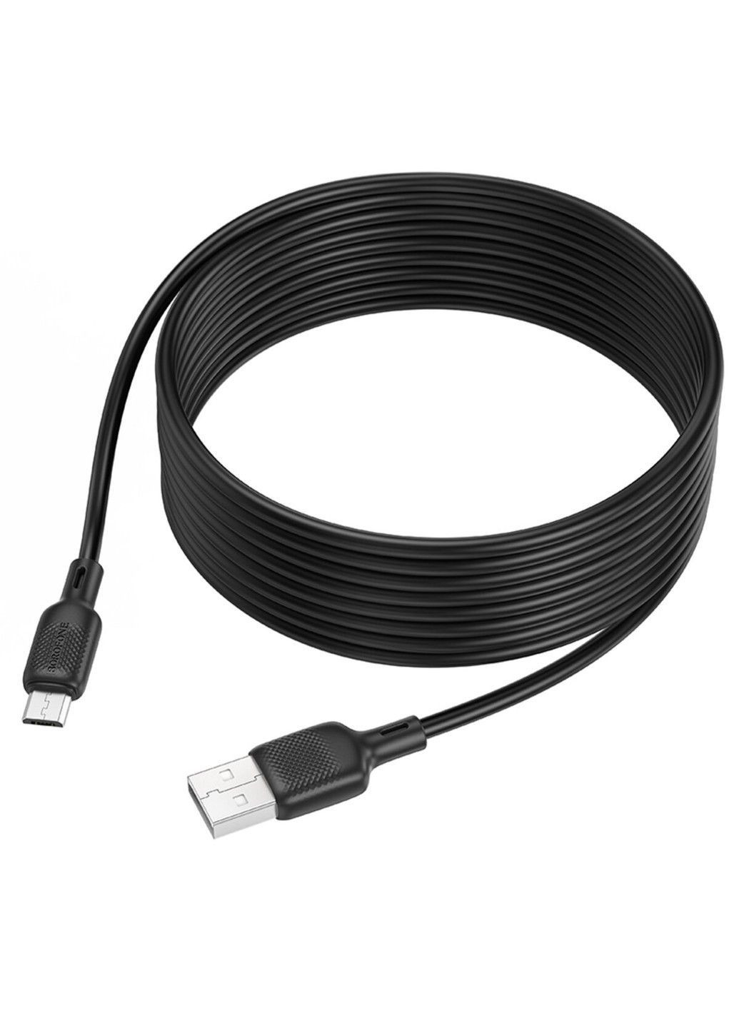 Кабель BX113 Lenny silicone charging data cable Micro(L=3M) Black Borofone (371363345)