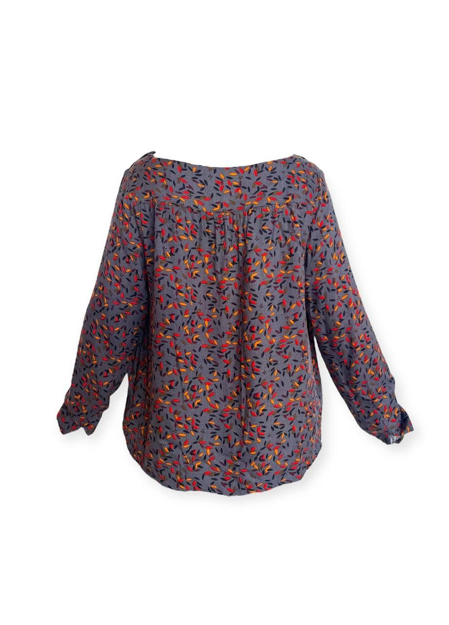 Тёмно-серая блуза темно-серый Colline