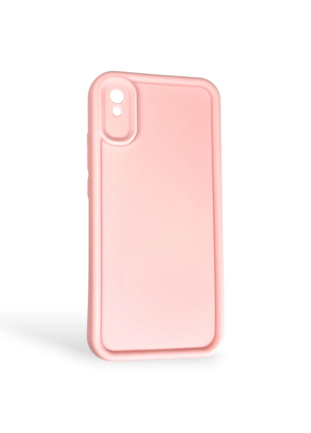 Чехол силиконовый Soft Touch для Redmi 9A розовый (Полная защита камеры) Xiaomi (378363438)