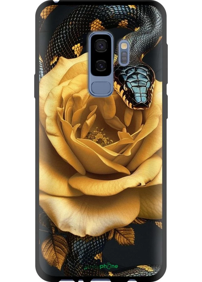 Чохол на Samsung Galaxy S9 Plus Black snake and golden rose "6068b-1365-70447" Endorphone (387705582)