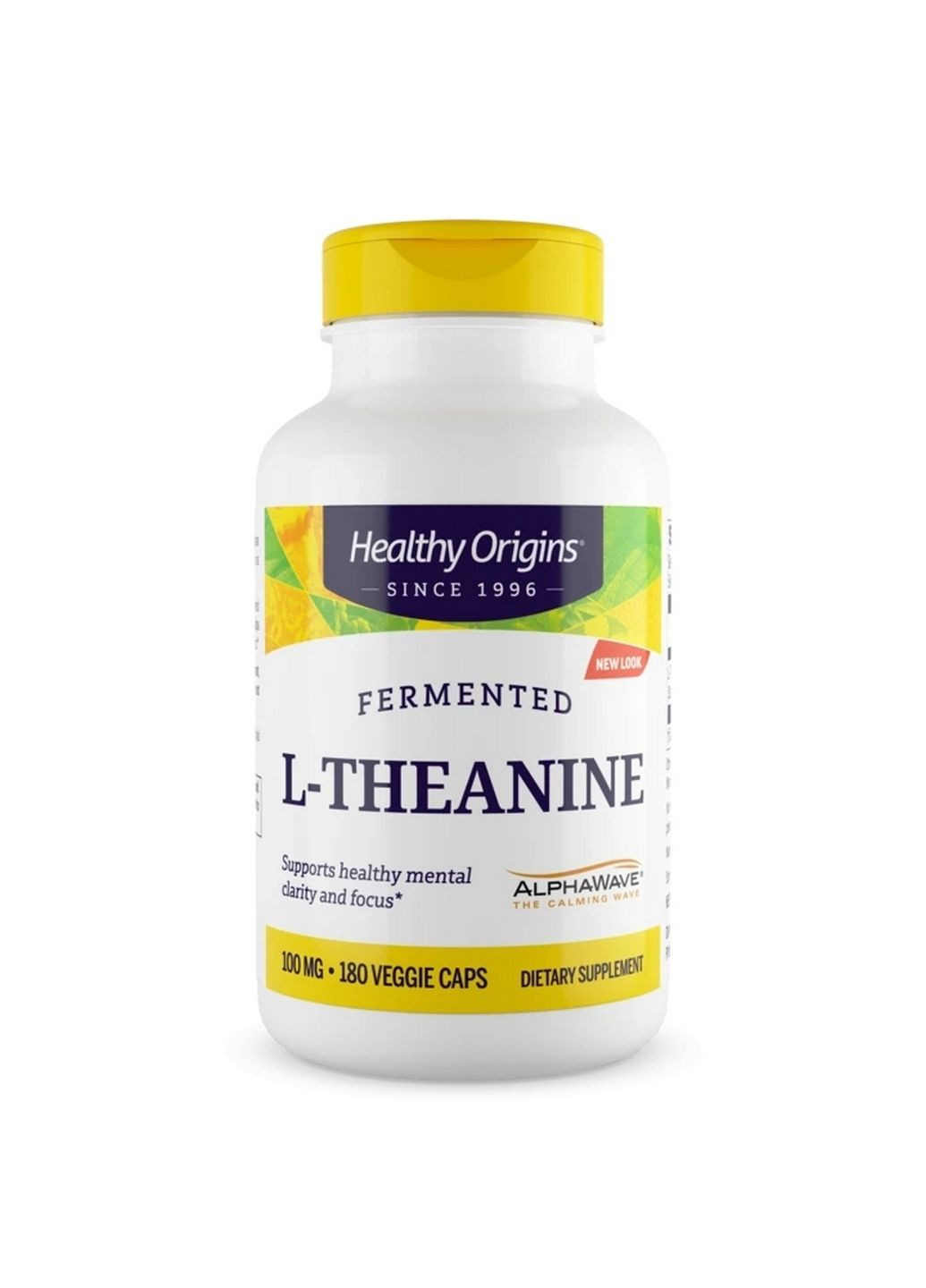 Амінокислота L-Theanine 100 mg, 180 вегакапсул Healthy Origins (293416698)