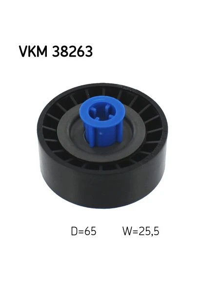 Ролик натягувача ременя SKF VKM 38263 (399927987)