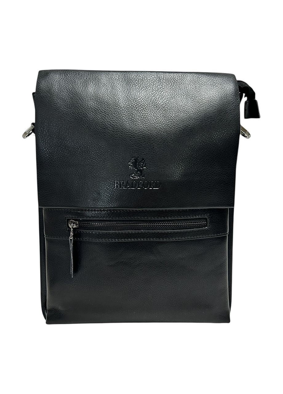 Чоловіча сумка з еко-шкіри Bradford 889-5 чорна 33 х 27 х 4 No Brand (371682113)