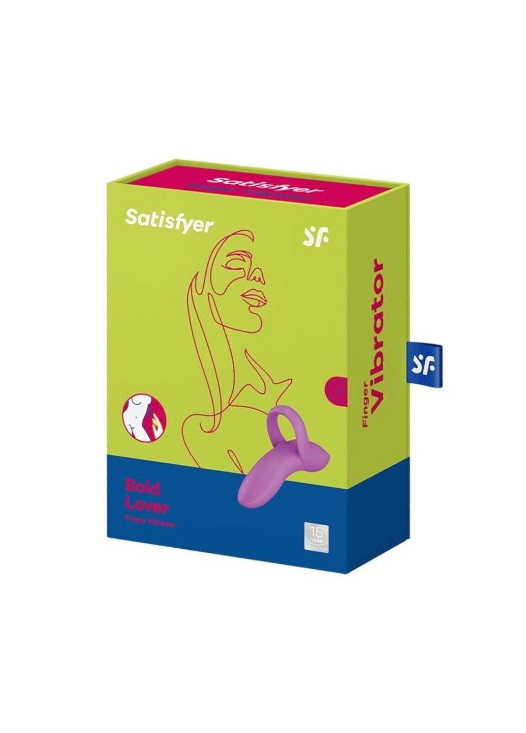 Вибратор на палец Bold Lover Dark Pink, гибкий Satisfyer (315498023)