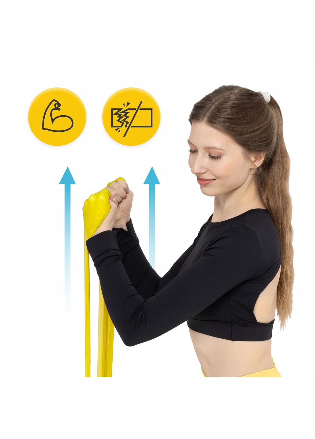 Лента-эспандер для спорта и реабилитации Flat Band 30 м 1-2 кг Yellow () 4FIZJO P-5907739311160 (340459040)