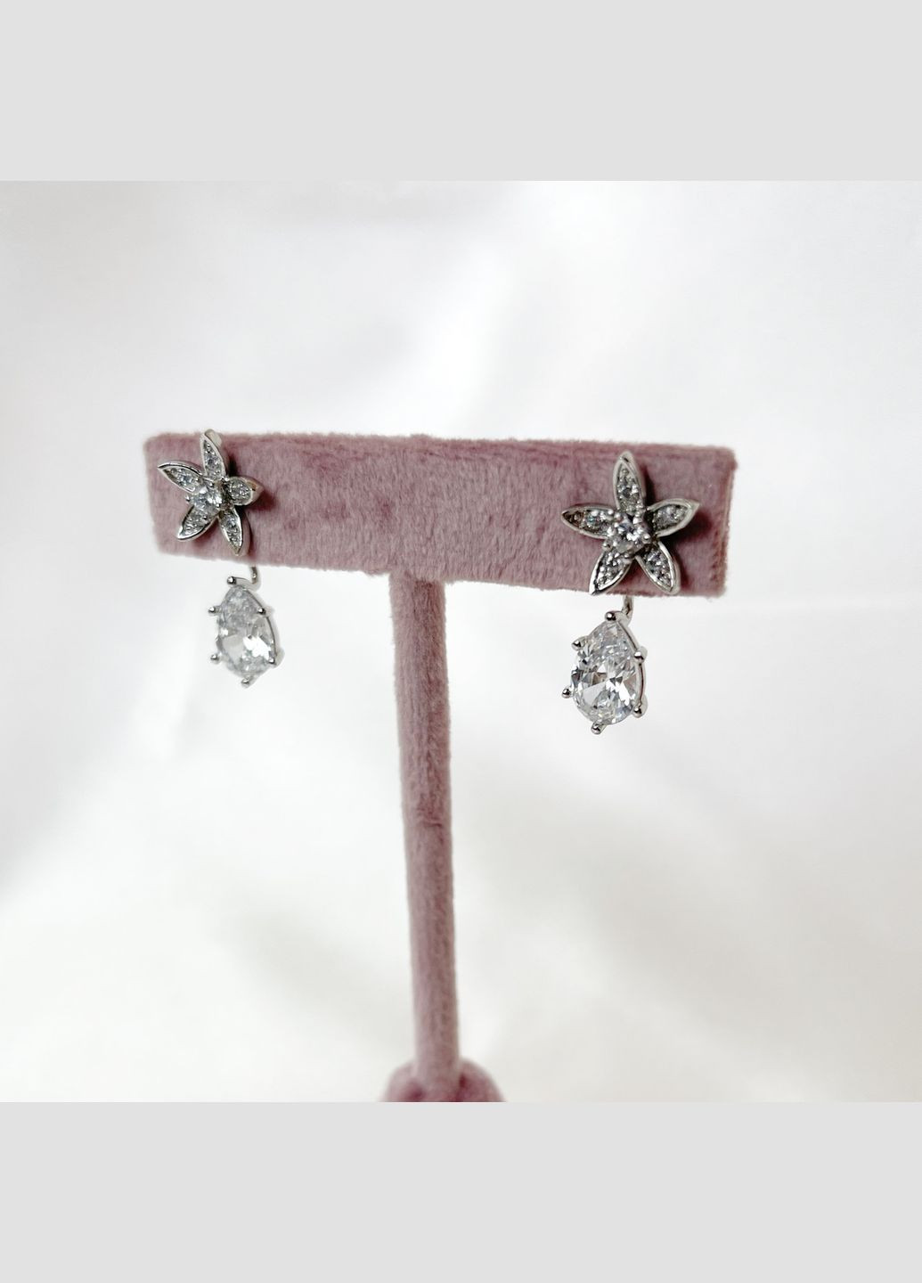 Серьги родий Xuping Ювелирная бижутерия Цветок гвоздик пуссеты 27 мм S15194 Xuping Jewelry (338434580)