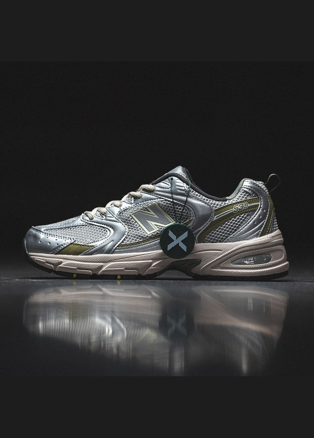 Сірі Осінні кросівки чоловічі і жіночі new balance 530 grey silver gold | нью беланс 530 сірі срібні золоті No Brand