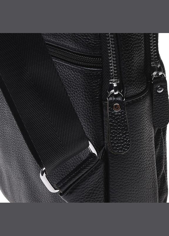 Рюкзак мужской кожаный слинг K18693 Black Keizer (301871654)