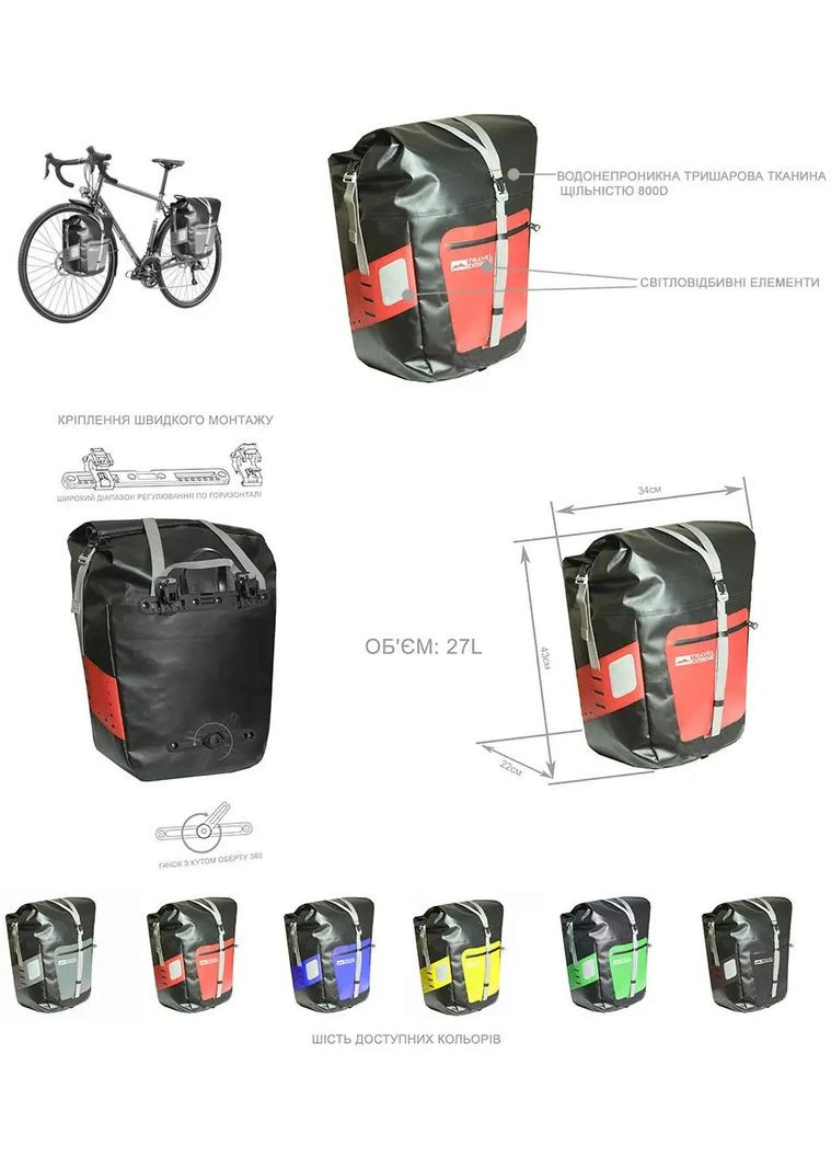 Сумка Travel Extreme TE Thunder 27L Blue No Brand (316445369)