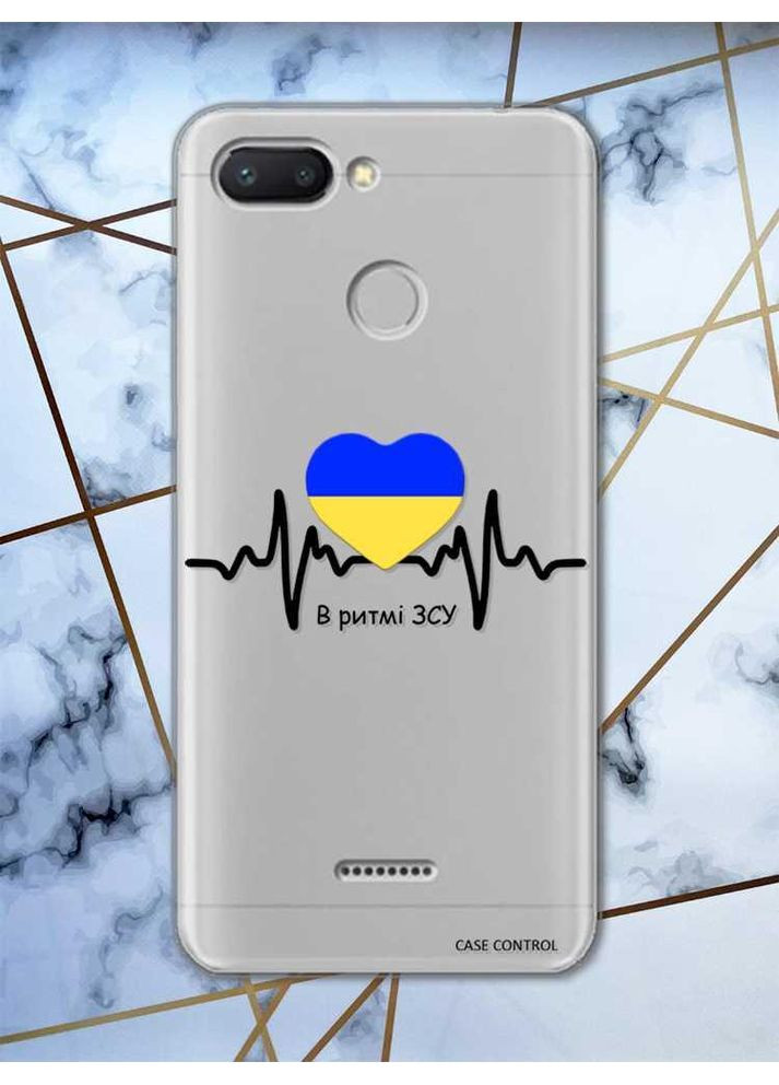 Прозрачный чехол на Xiaomi Redmi 6 патриотический дизайн В ритме ЗСУ принт 70 Creative (359493260)