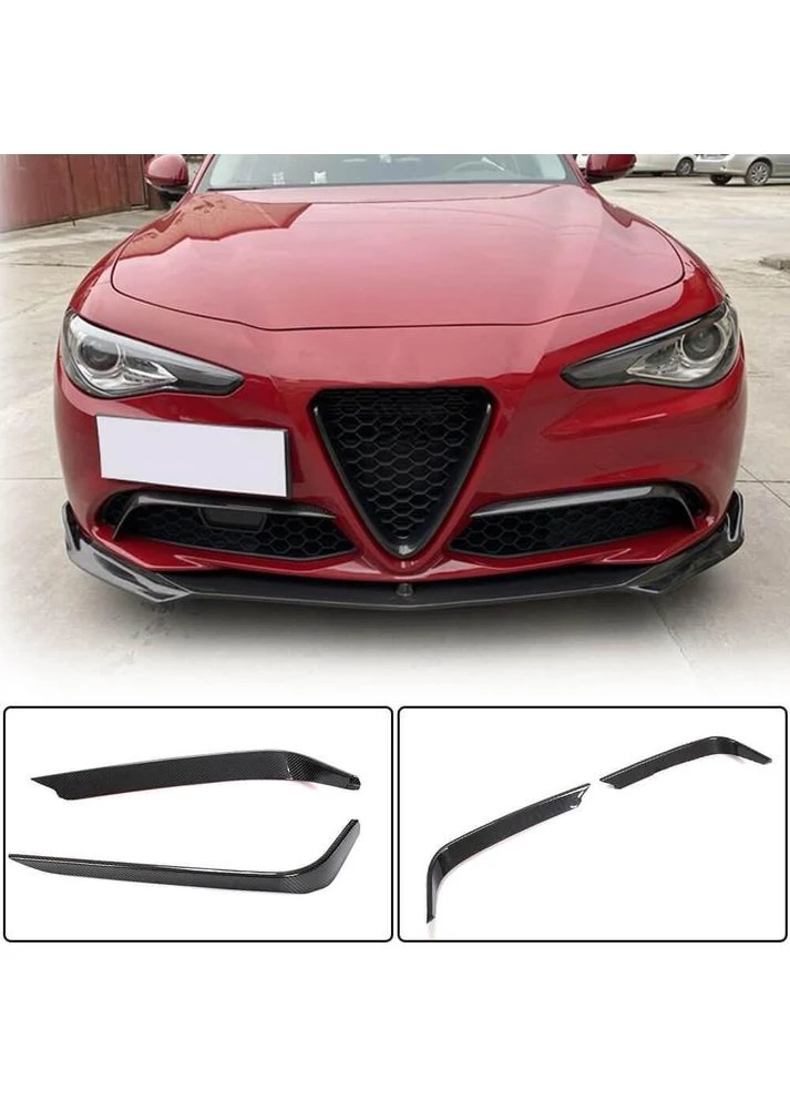 Накладки на протитуманки (для Base, Карбон) для Romeo Giulia 2016-2022 рр Alfa (389426360)