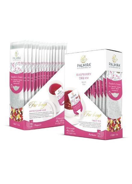 Малинова мрія фруктовий чай (Raspberry Dream), 12 шт/уп Palmira (371141975)