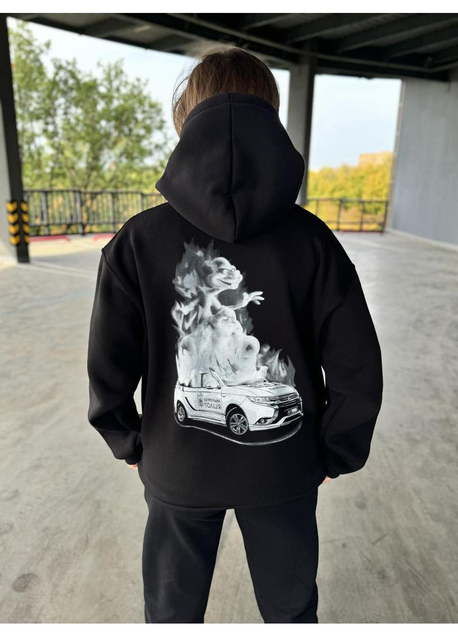 Худі мілітарі без флісу, унісекс, колір чорний, розміри XXL No Brand (370218013)