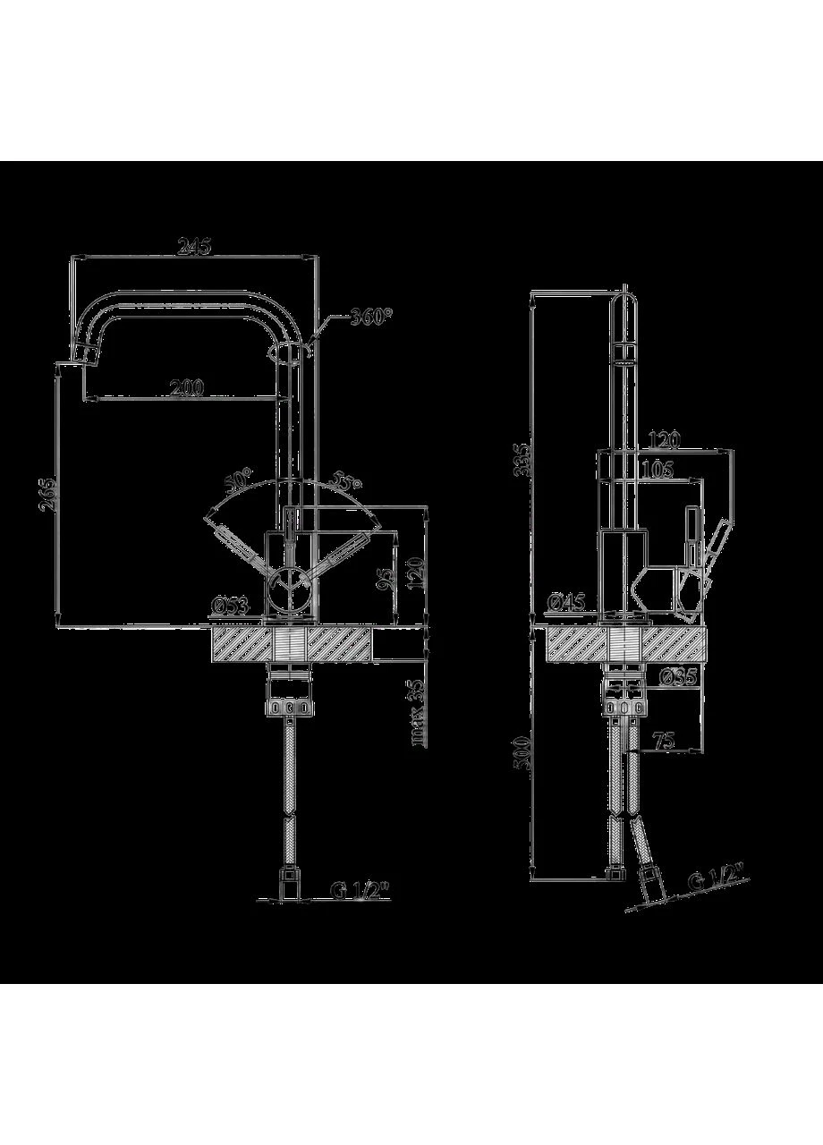 Кухонна мийка 4-в-1 (комплект) KRP Gebürstet - 60х50HM (Подрібнювача - 550W) Kroner (350671367)