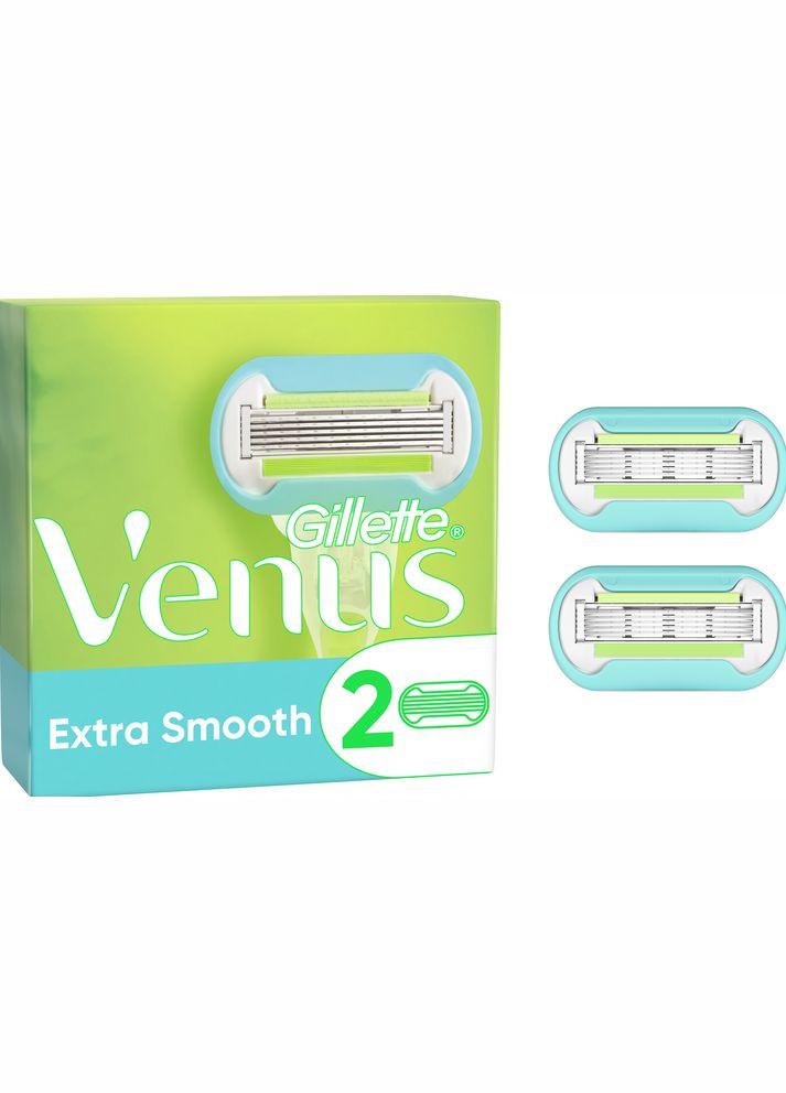 Сменные картриджи для бритья (Лезвия) женские Extra Smooth Embrace 2 шт Venus (346493638)
