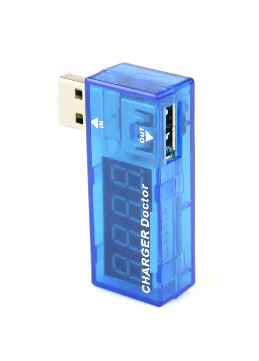 USB Тестер для повербанков и зарядных устройств вольтметр 4.5-10 Вольт до 3 А емкости аккумулятора (R051024) No Brand (330778959)