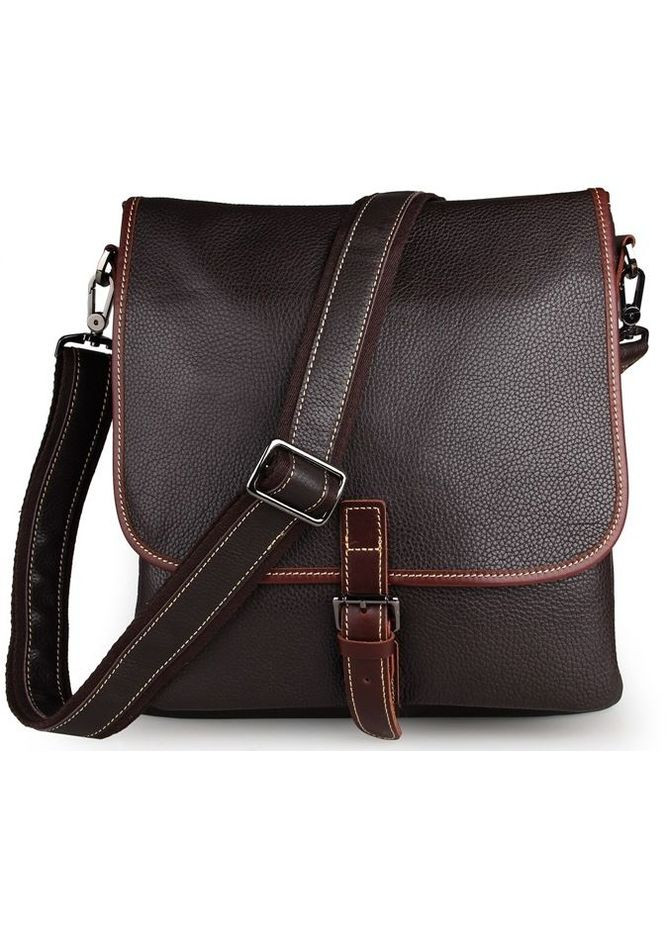 Сумка мужская через плечо кожаная 14257 Коричневый Vintage (302007727)